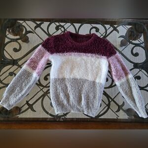 handmade knitted furry warm sweater
